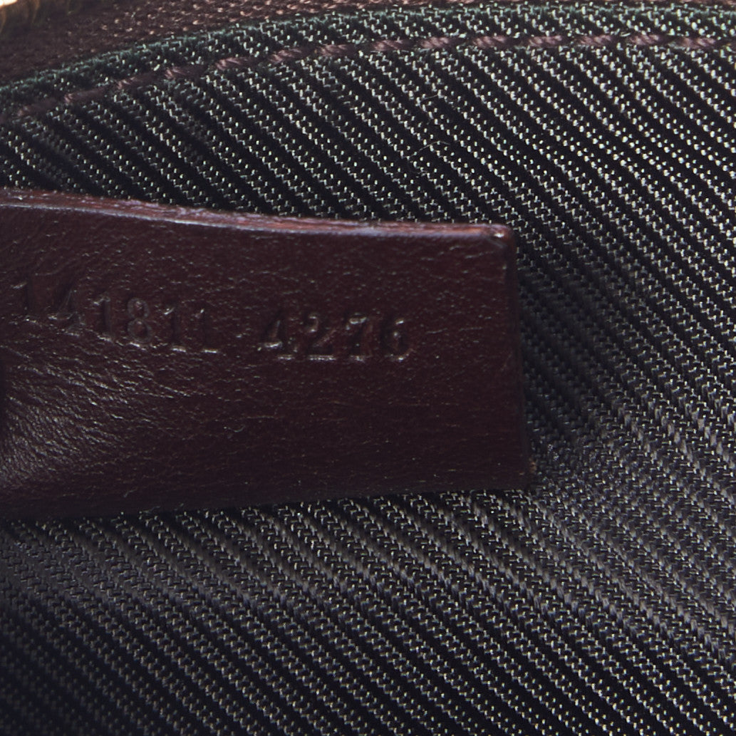Guccissima Small Cosmetic Pouch Dark Brown