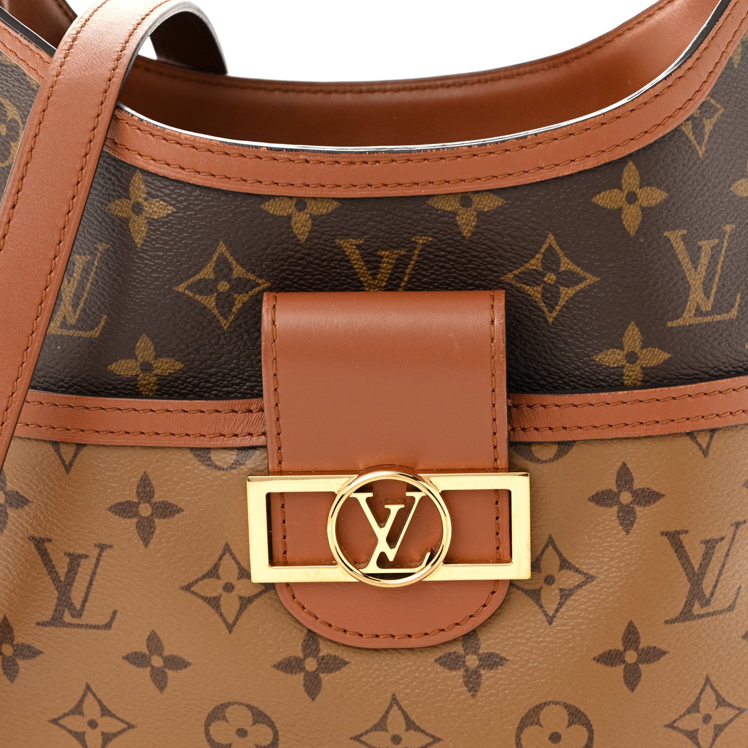 Louis Vuitton Reverse Monogram Dauphine Hobo PM 8 of 10