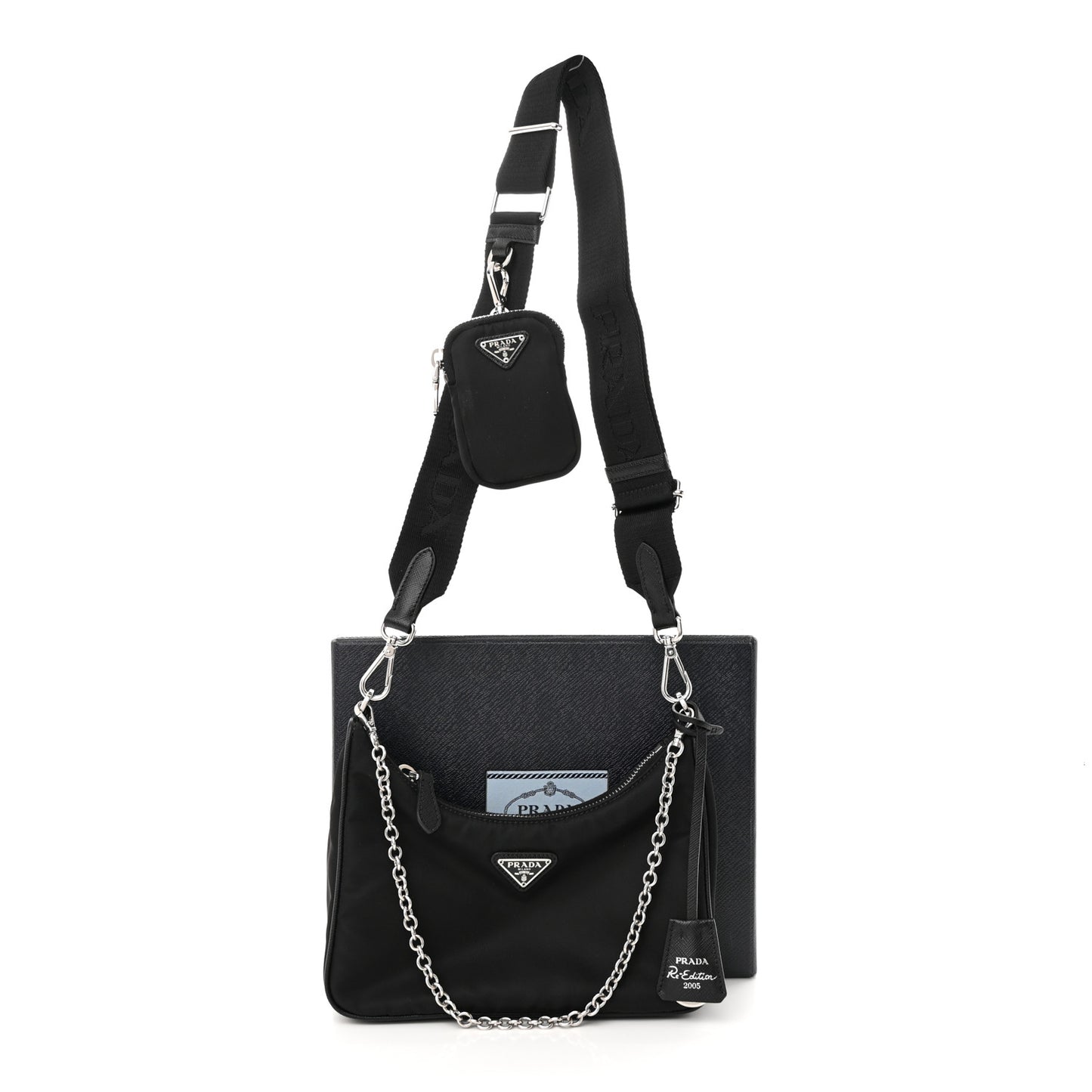 Nylon Re-Edition 2005 Shoulder Bag Black