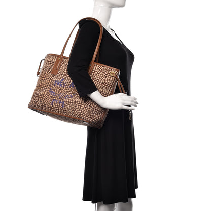 MCM Visetos Medium Liz Reversible Shopper Tote Cognac 2 of 16
