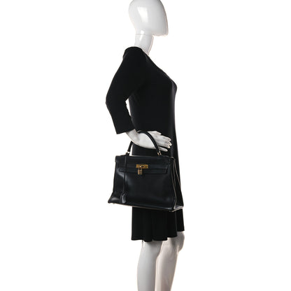 Hermes Box Kelly Retourne 32 Black 2 of 17