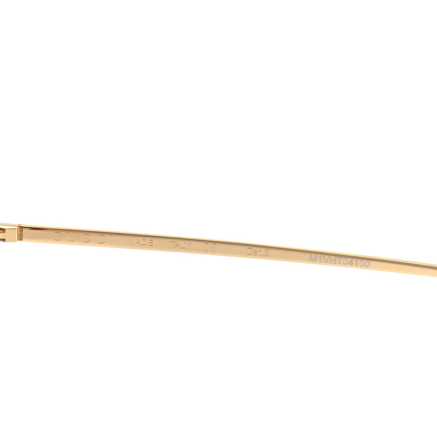 Gucci Square Frame GG0437SA Sunglasses Gold 6 of 7