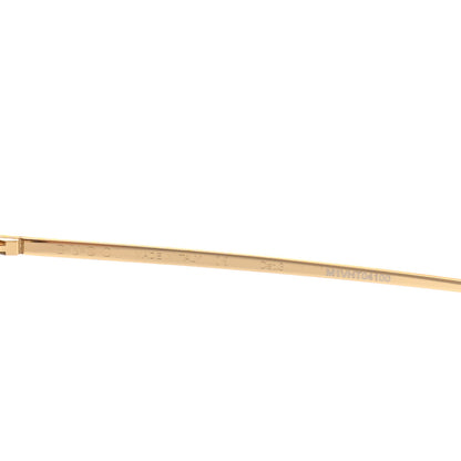 Gucci Square Frame GG0437SA Sunglasses Gold 6 of 7