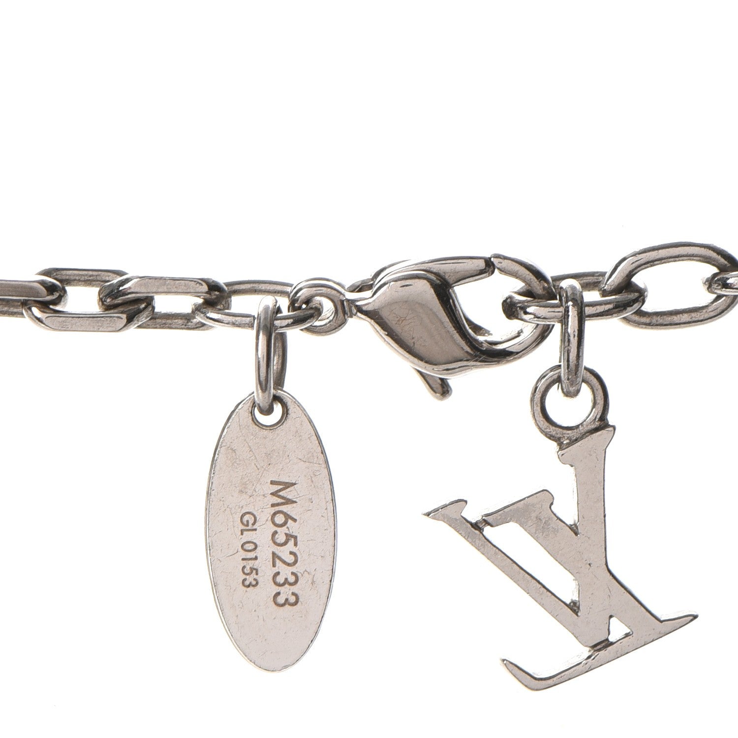Louis Vuitton Swarovski Gamble Long Necklace Silver 7 of 7