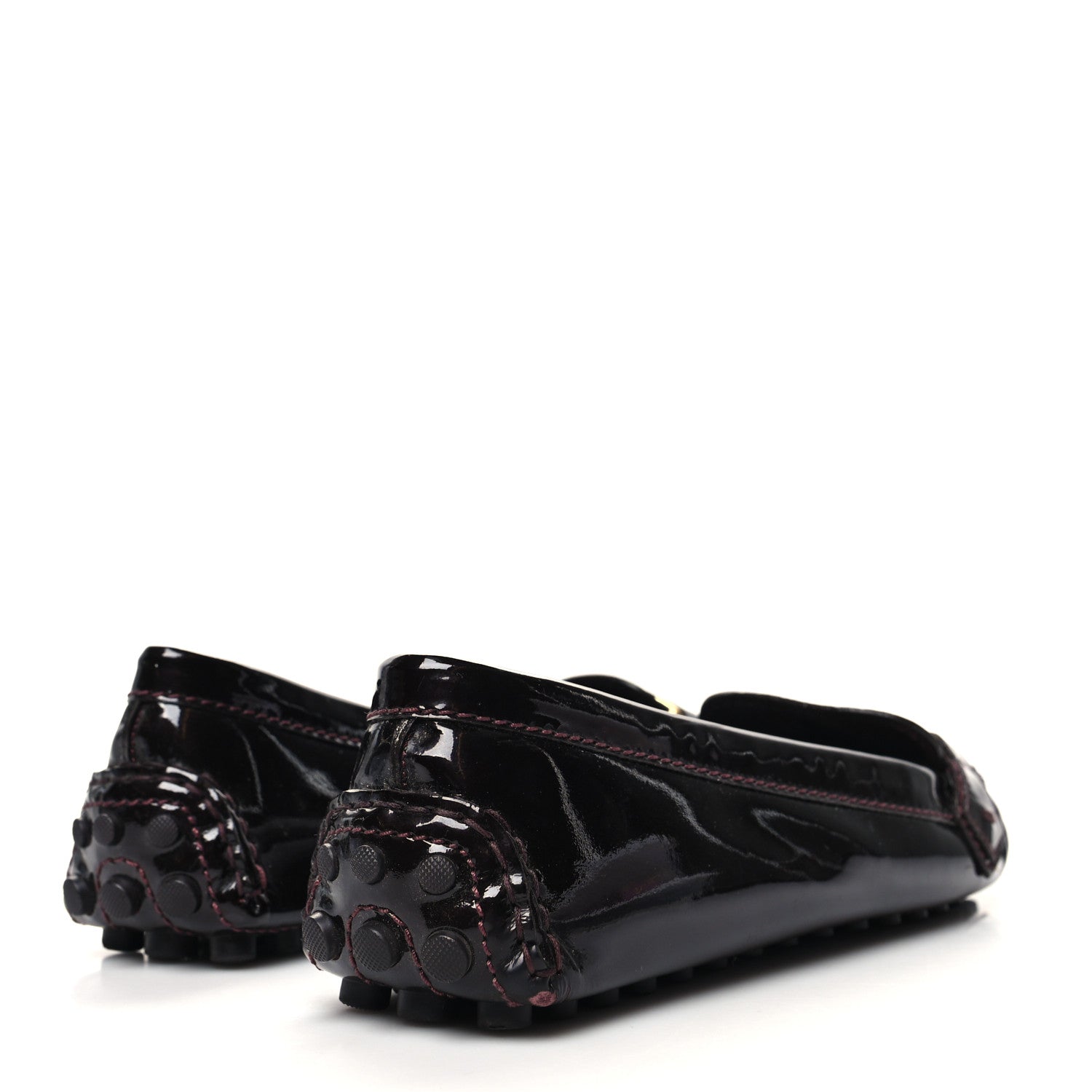 Louis Vuitton Patent Calfskin Oxford Loafers 41 Amarante 4 of 8