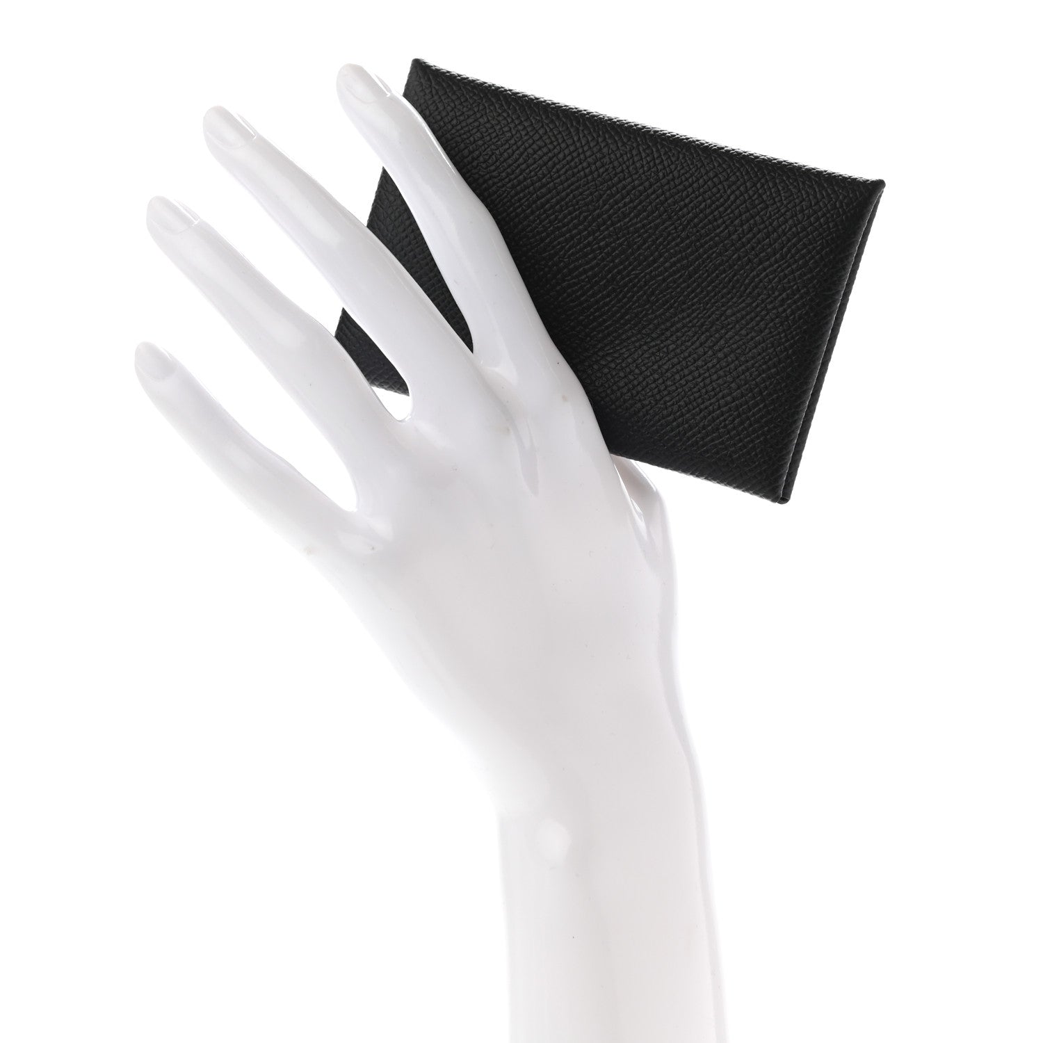 Hermes Epsom Calvi Card Case Black 2 of 7
