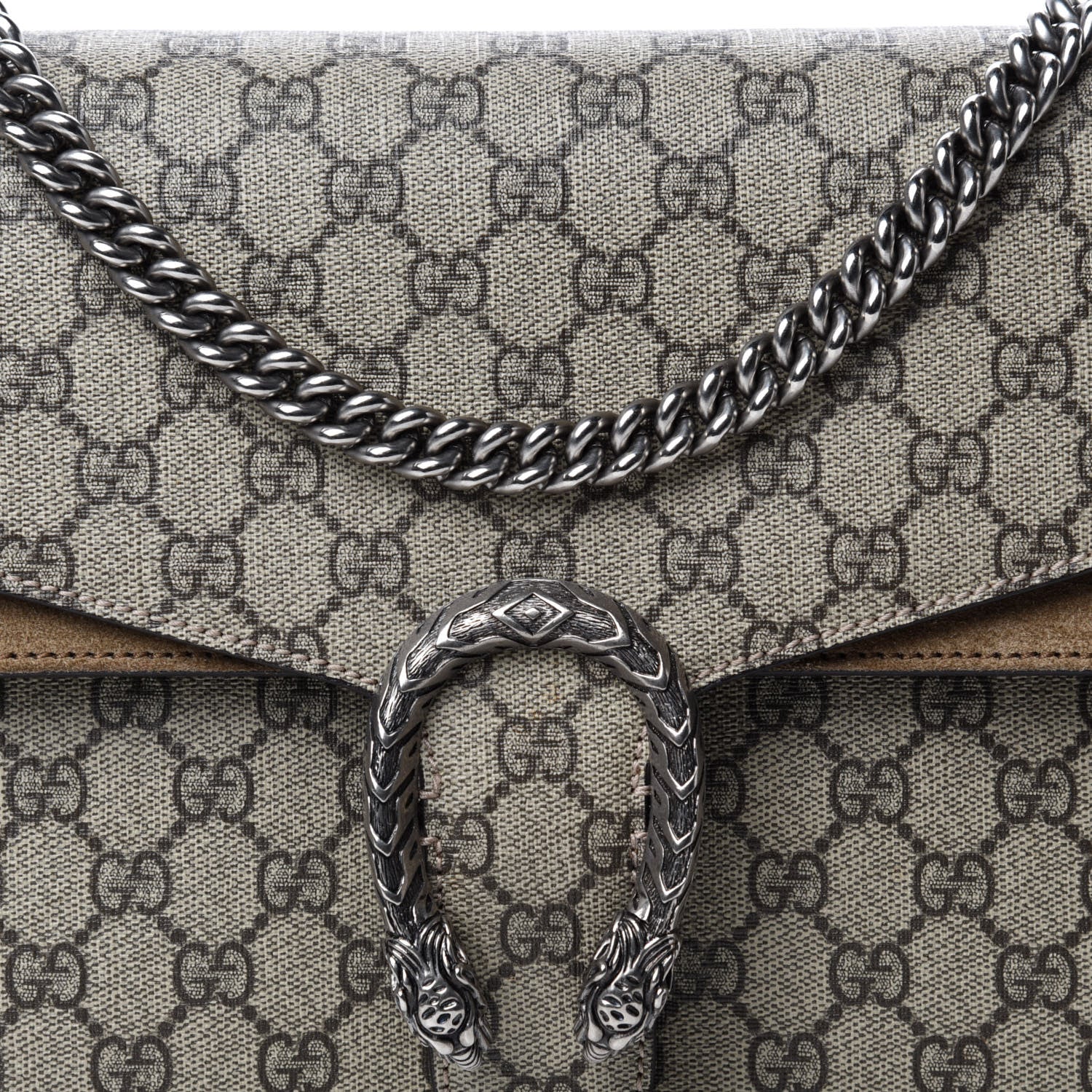 Gucci GG Supreme Monogram Medium Dionysus Shoulder Bag Taupe 16 of 16
