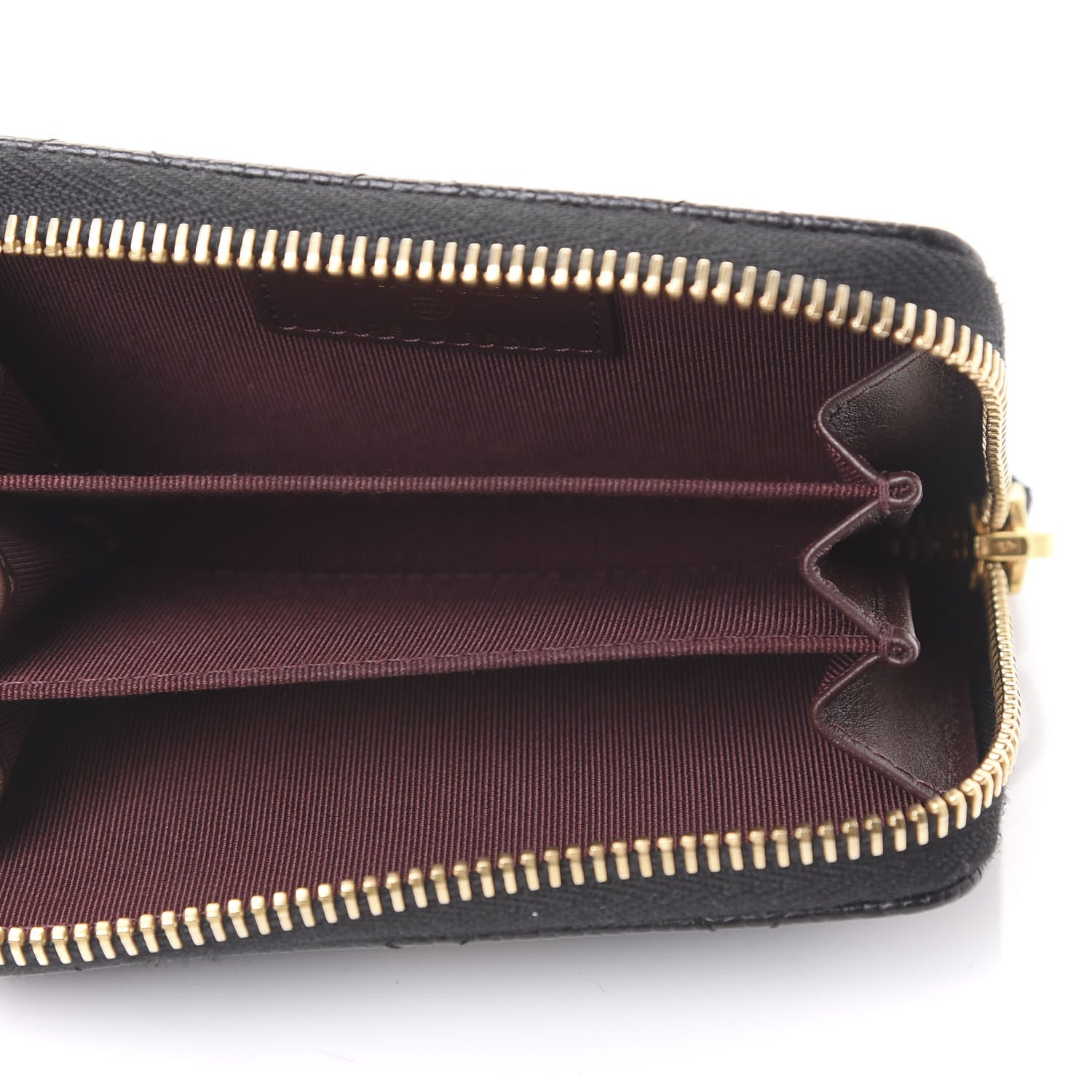 Chanel Caviar Quilted Zip Coin Purse Black 5 of 11