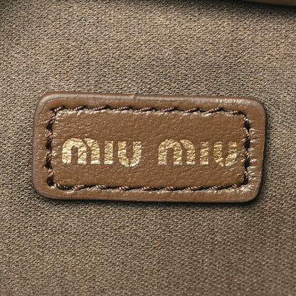 Miu Miu Calfskin Beau Micro Bag Tundra 7 of 12