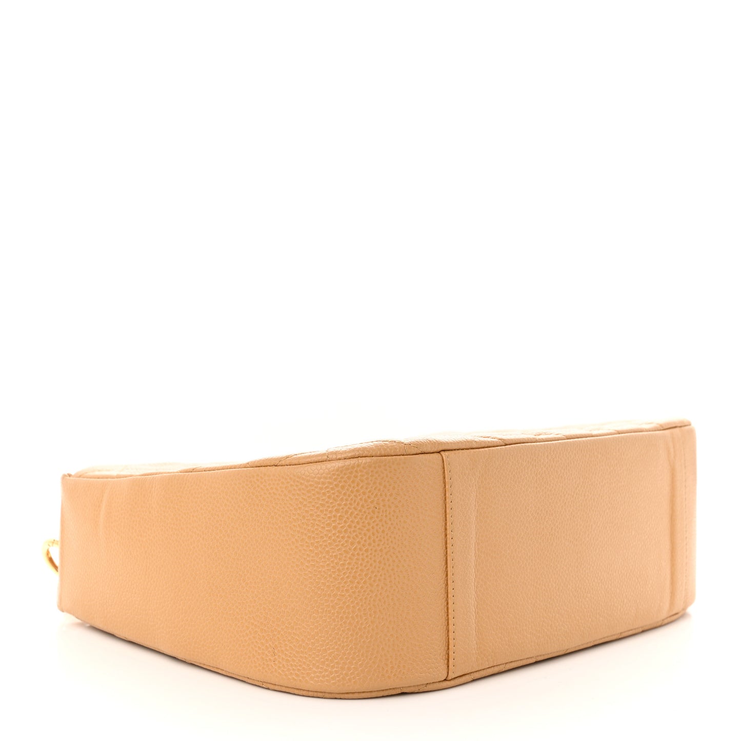 Caviar Quilted Timeless CC Shoulder Bag Beige