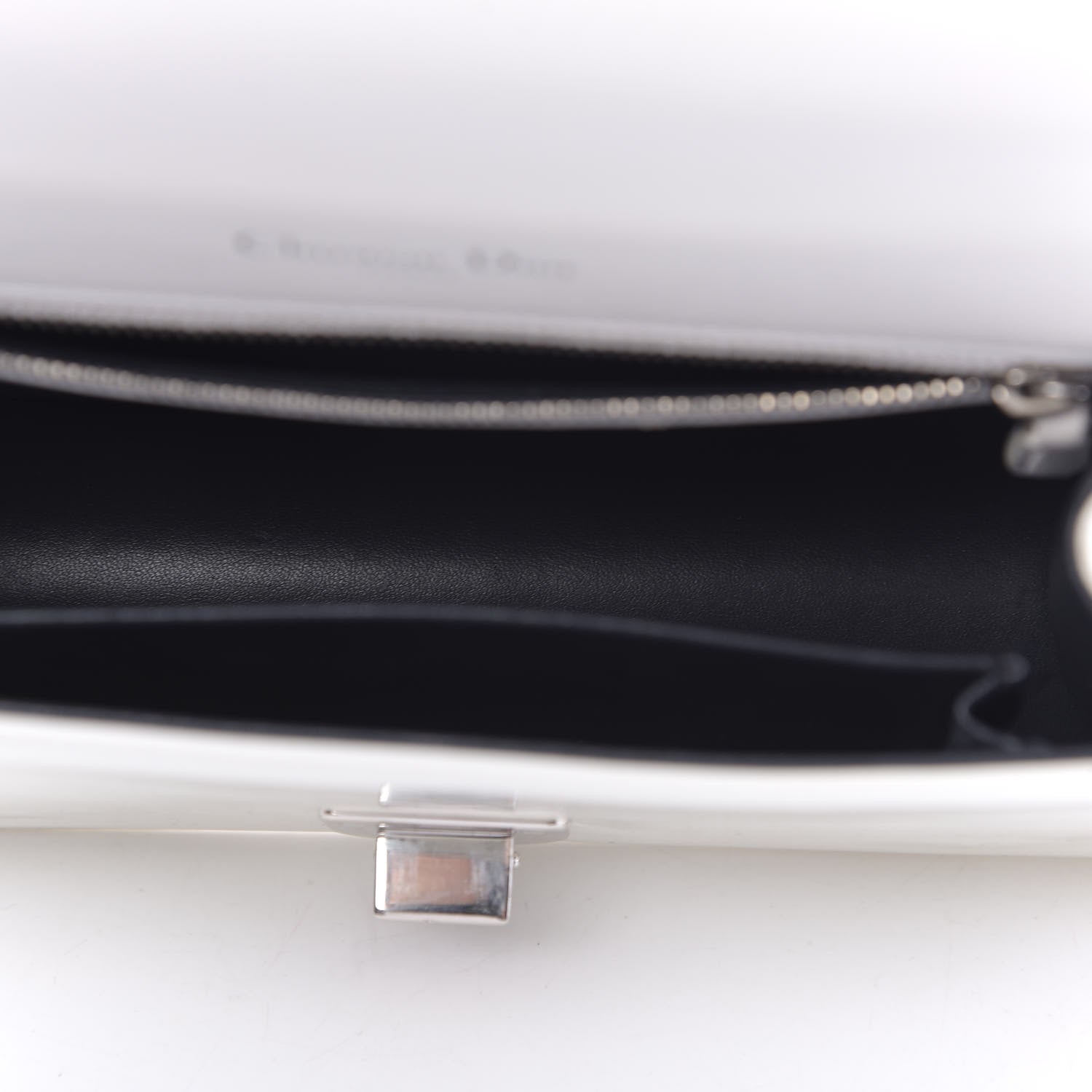 Christian Dior Patent Micro-Cannage Small Diorama Flap Bag White 5 of 15