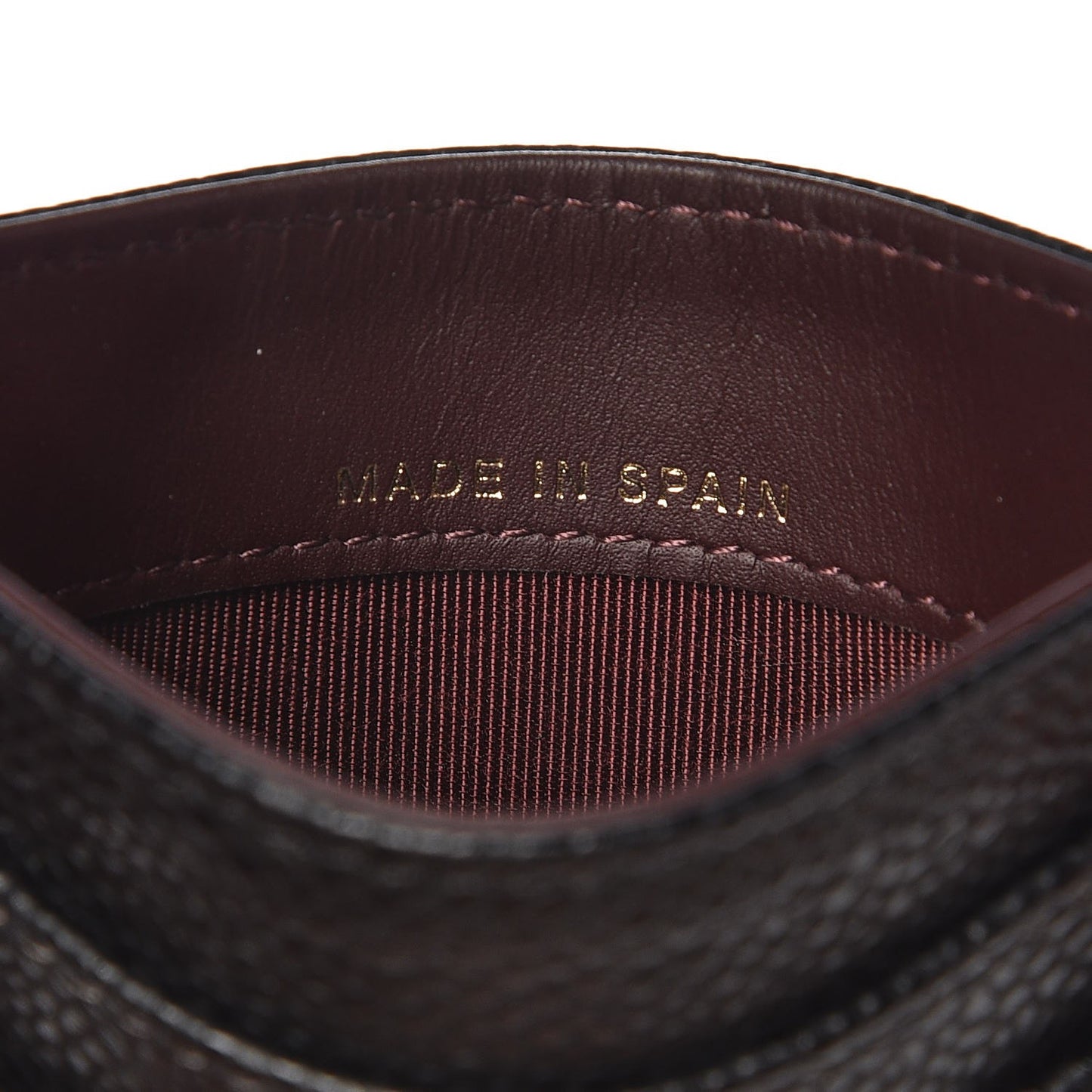 Caviar Quilted Card Holder Black