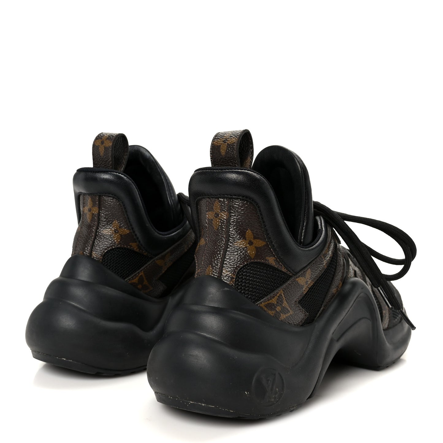 Calfskin Patent Monogram LV Archlight Sneakers 37 Black