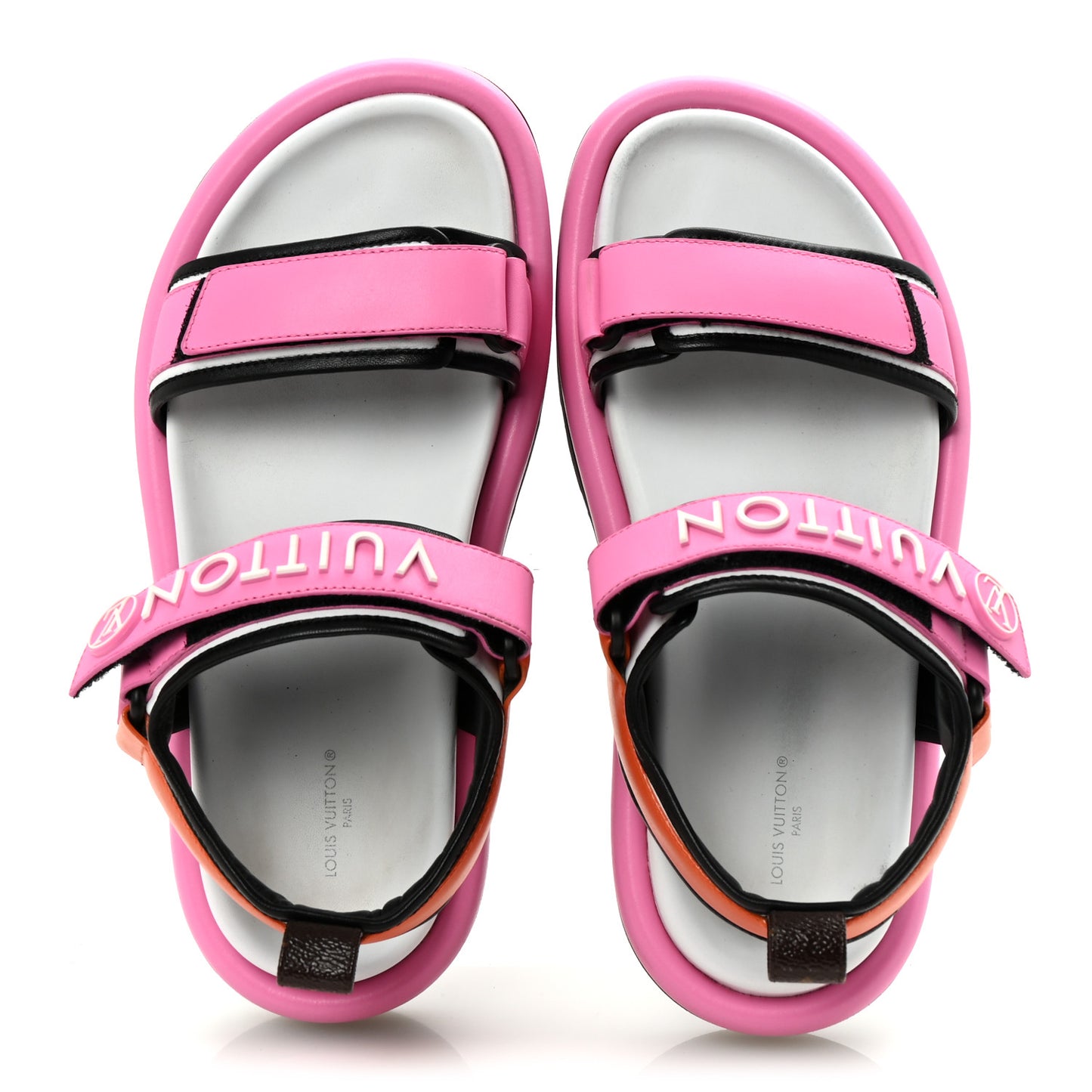 Calfskin Pool Pillow Flat Comfort Sandals 39 Rose Pop Pink