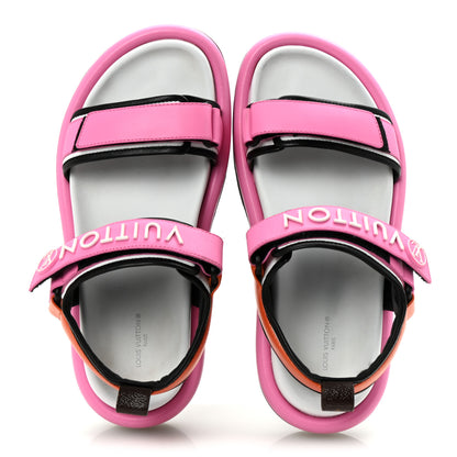 Louis Vuitton Calfskin Pool Pillow Flat Comfort Sandals 39 Rose Pop Pink 2 of 10