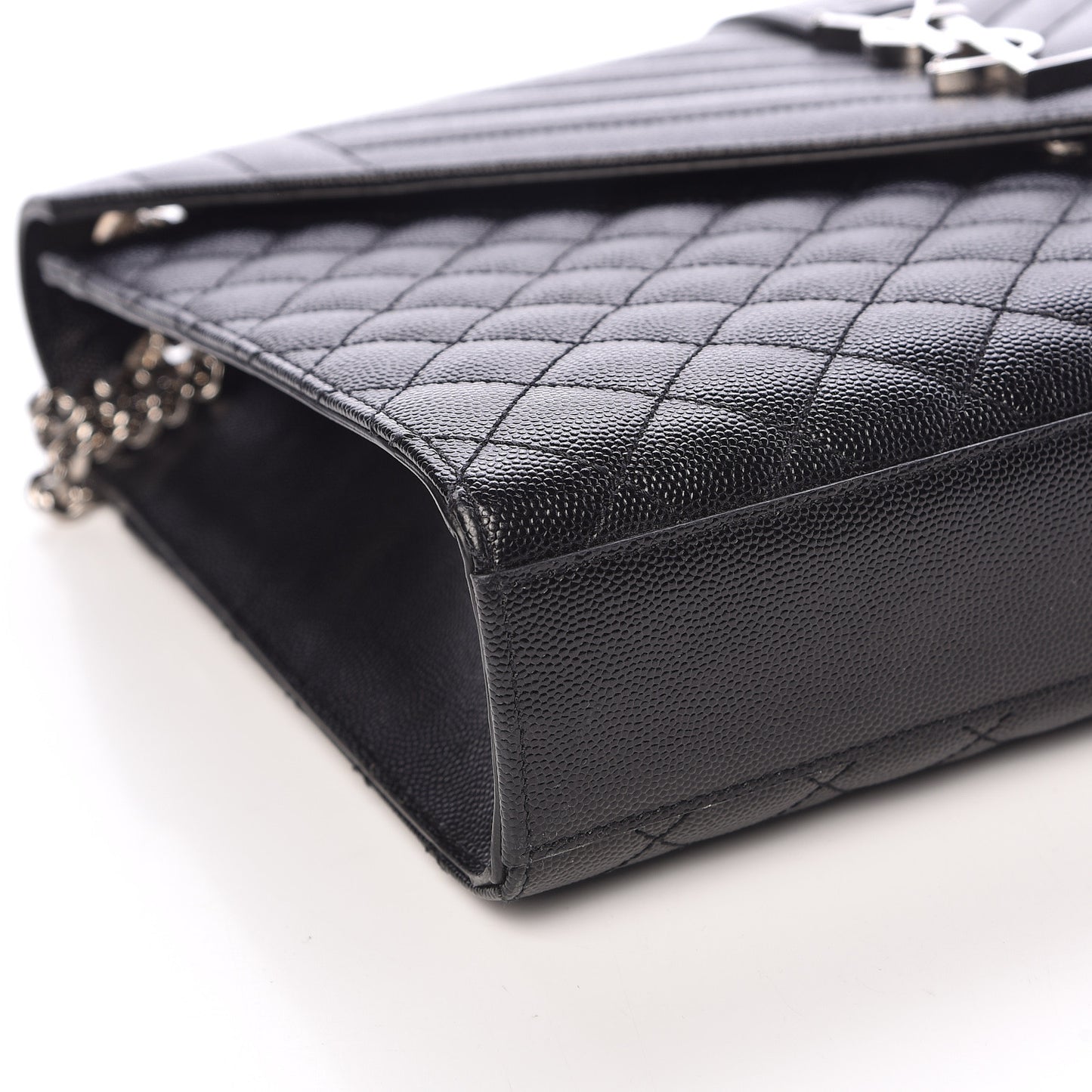Grain De Poudre Large Tri-Quilt Monogram Satchel Black