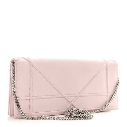 Christian Dior Grained Calfskin Large Diorama Croisiere Chain Wallet Light Pink 3 of 9