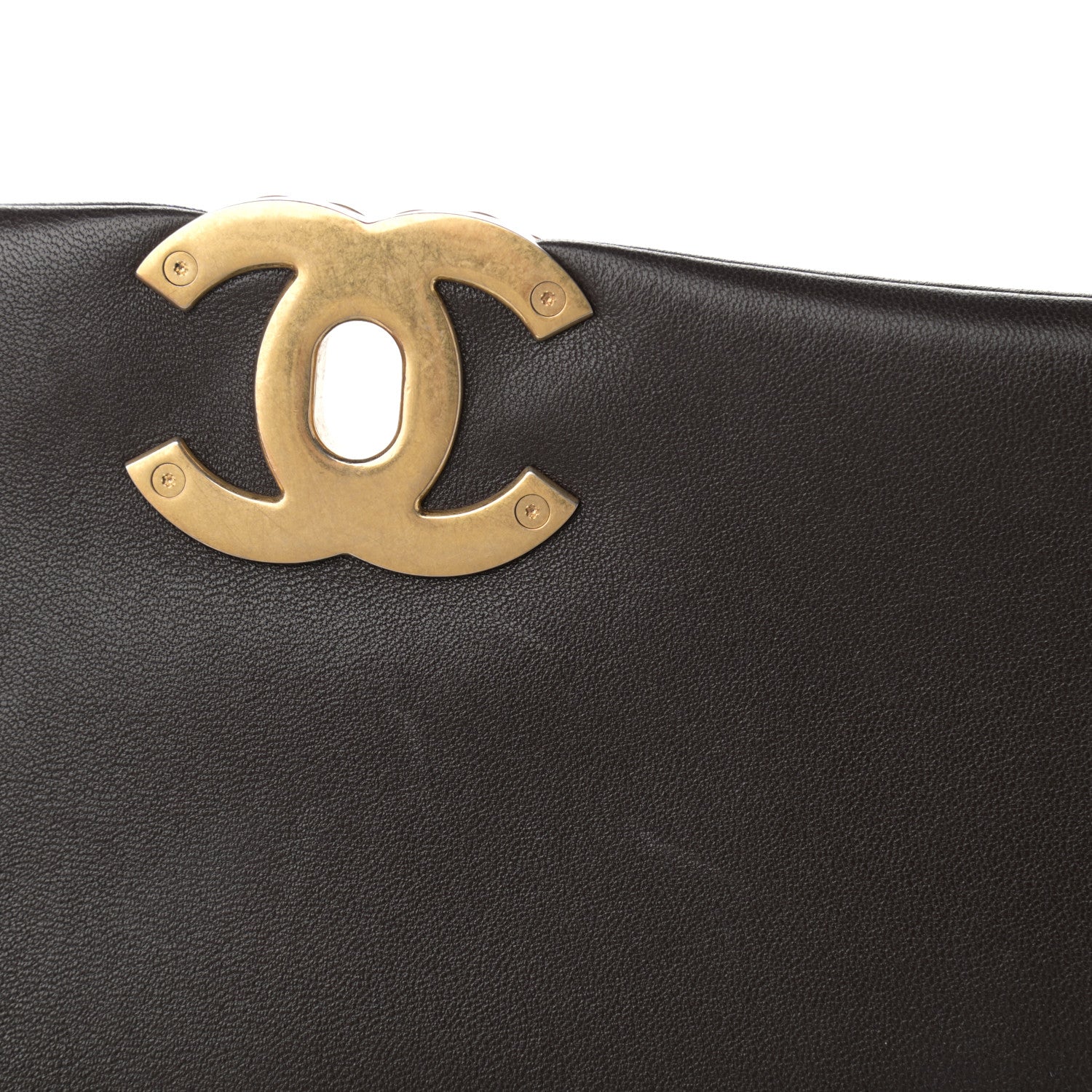 Chanel Lambskin Quilted Large Chanel 19 Flap Dark Brown 13 of 13