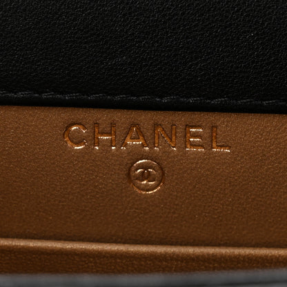 Chanel Lambskin Quilted Vertical Pearl Crush Flap With Chain Black 6 of 12