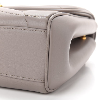 Dolce & Gabbana Nappa Quilted Large Devotion Bag Grey 8 of 9
