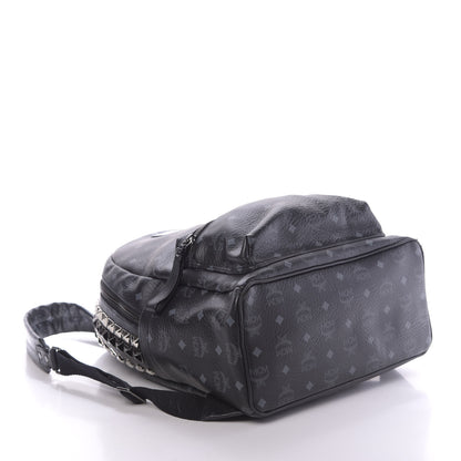 MCM Visetos Studded Medium Backpack Black 3 of 10