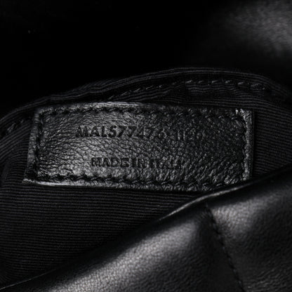 Saint Laurent Lambskin Quilted Small Loulou Puffer Monogram Chain Satchel Black 7 of 9