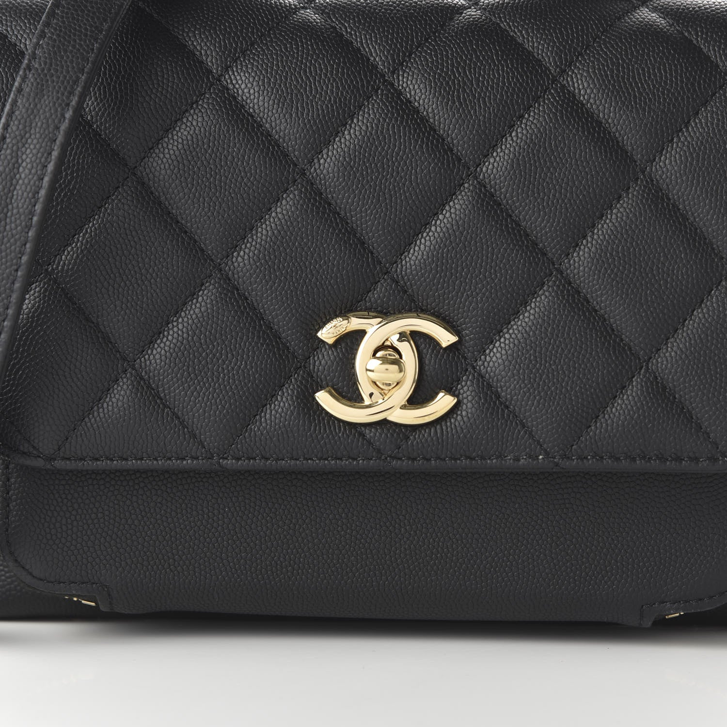 Chanel Caviar Quilted Medium Business Affinity Flap Black 10 of 10