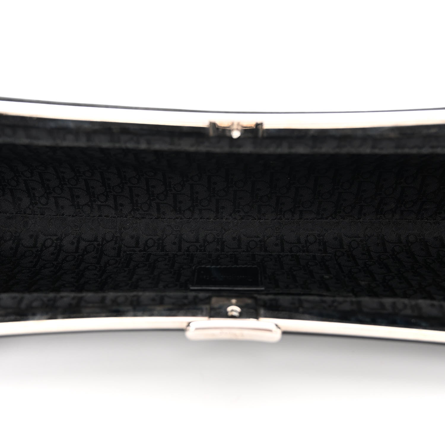 Christian Dior Glazed Calfskin Bondage Clutch Black 5 of 11