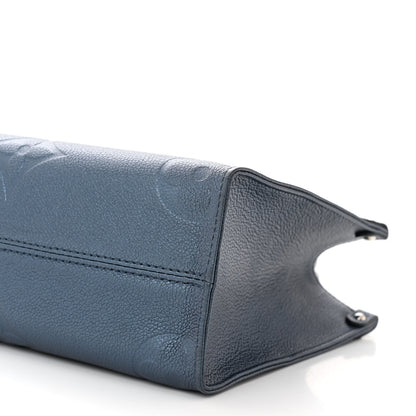 Louis Vuitton Metallic Empreinte Monogram Giant Onthego PM Navy Nacre 9 of 9