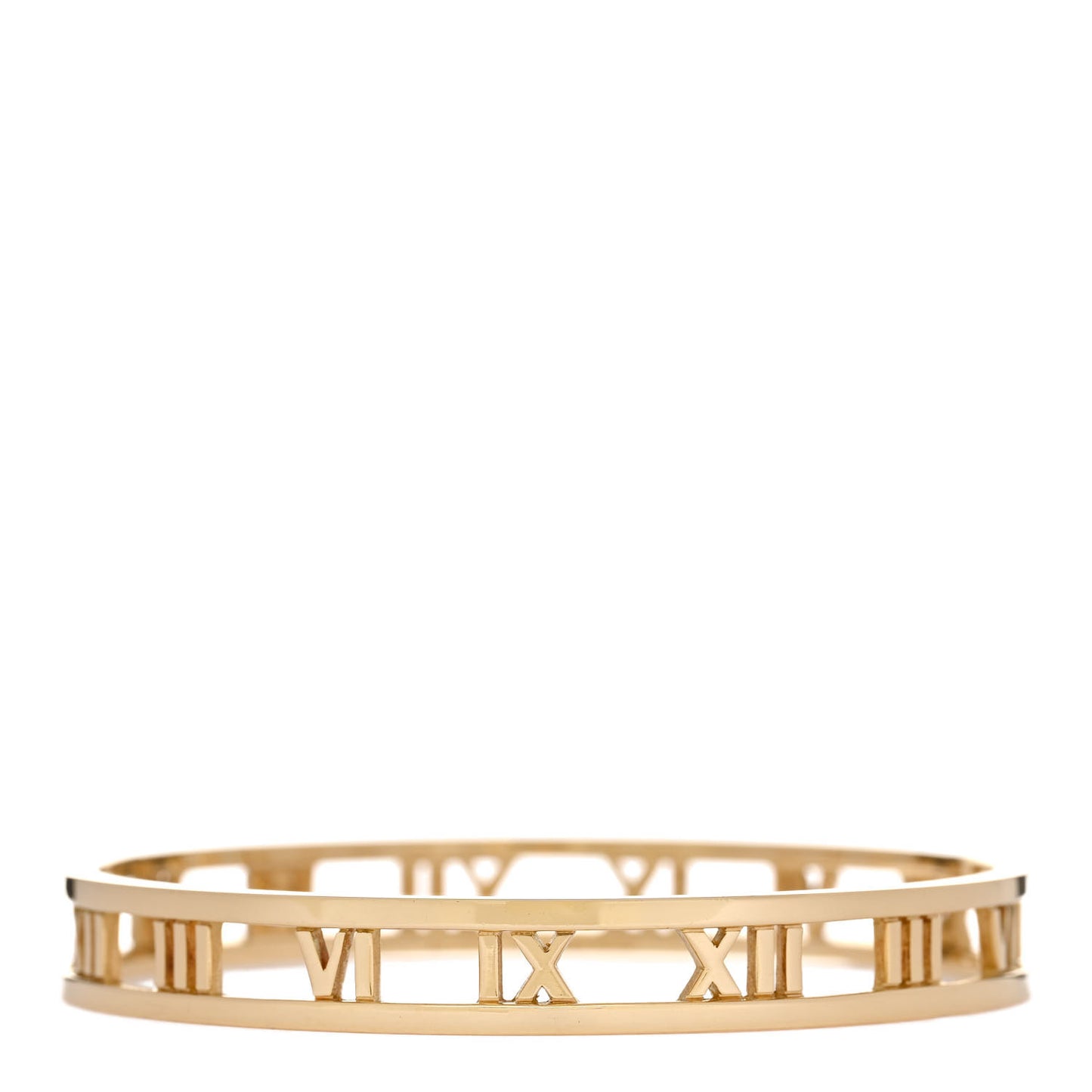 18K Yellow Gold Atlas Open Bangle Bracelet