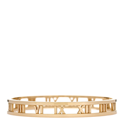 Tiffany 18K Yellow Gold Atlas Open Bangle Bracelet 1 of 4