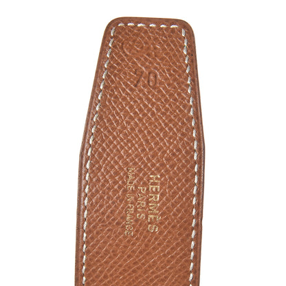 Hermes Courchevel 32mm H Belt 70 Gold Vert Clair 6 of 6