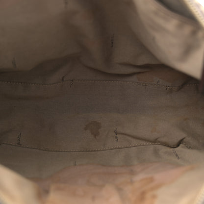Fendi Zucchino Vitello Shopping Zip Tote Mogano Panna Bruciato 5 of 12
