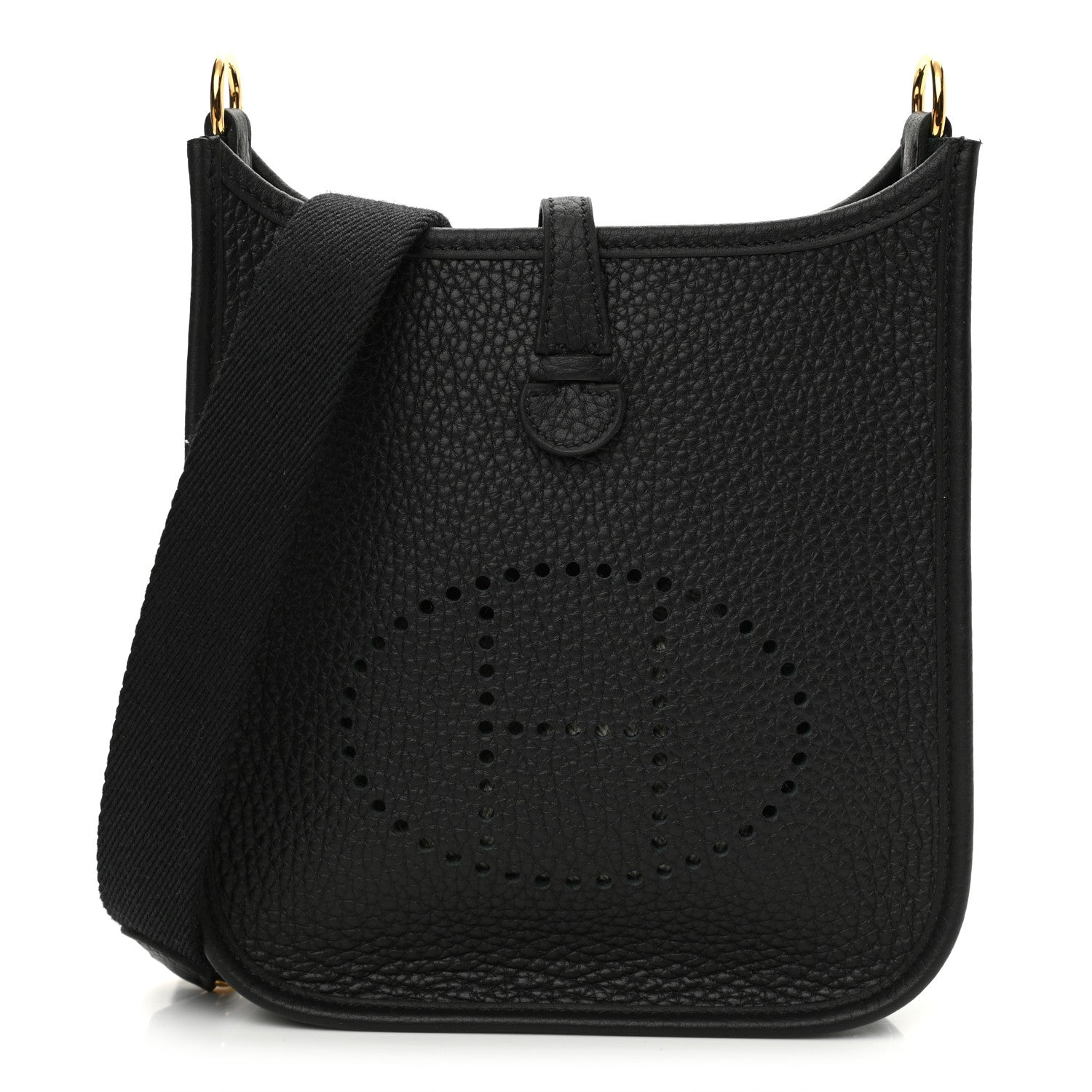 Hermes Taurillon Clemence Evelyne TPM Black 1 of 11