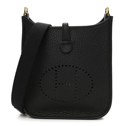 Hermes Taurillon Clemence Evelyne TPM Black 1 of 11