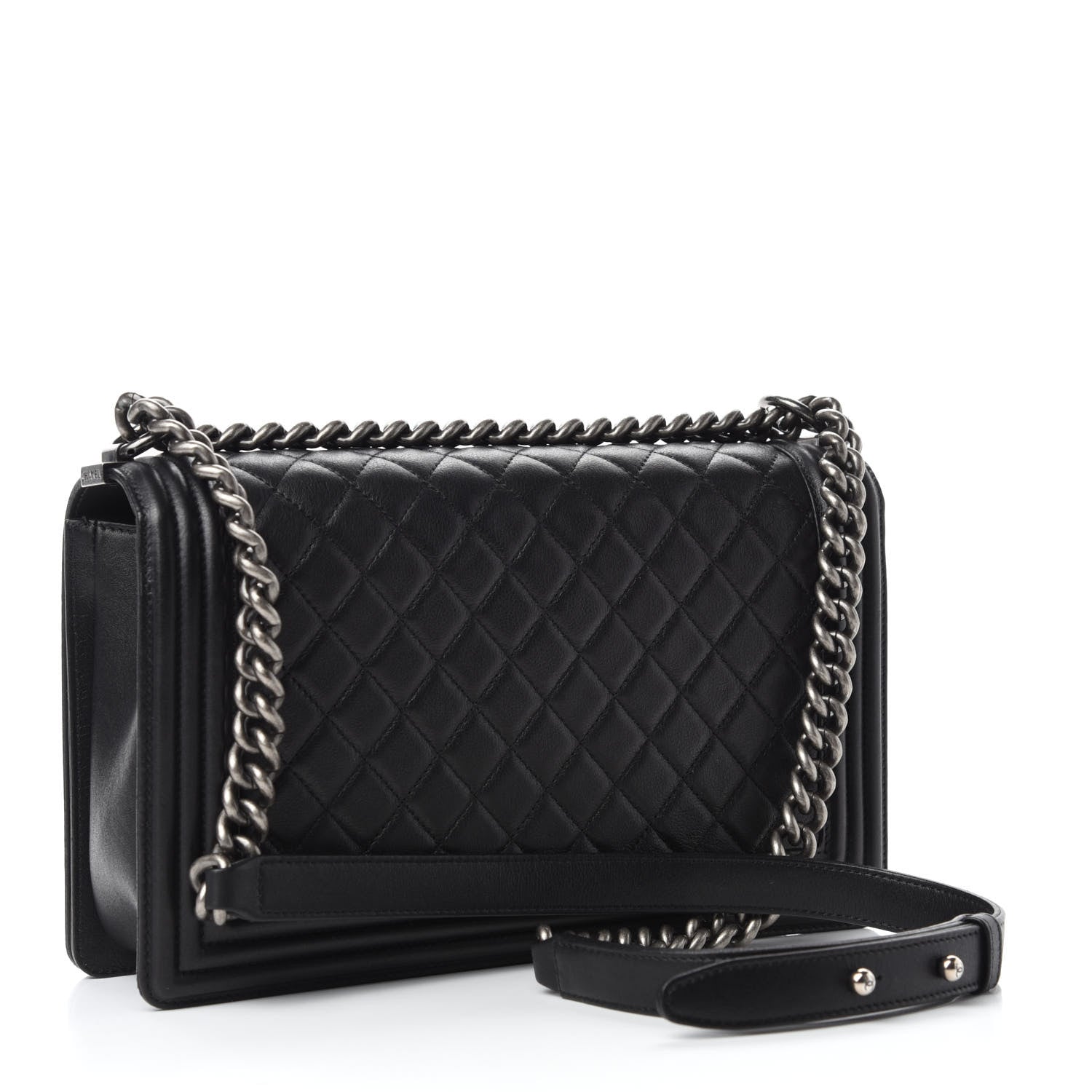 Chanel Calfskin Quilted New Medium Boy Flap Black 3 of 11