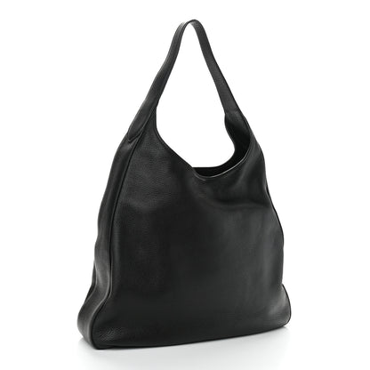 Prada Vitello Daino Medium Pocket Hobo Bag Black 2 of 10