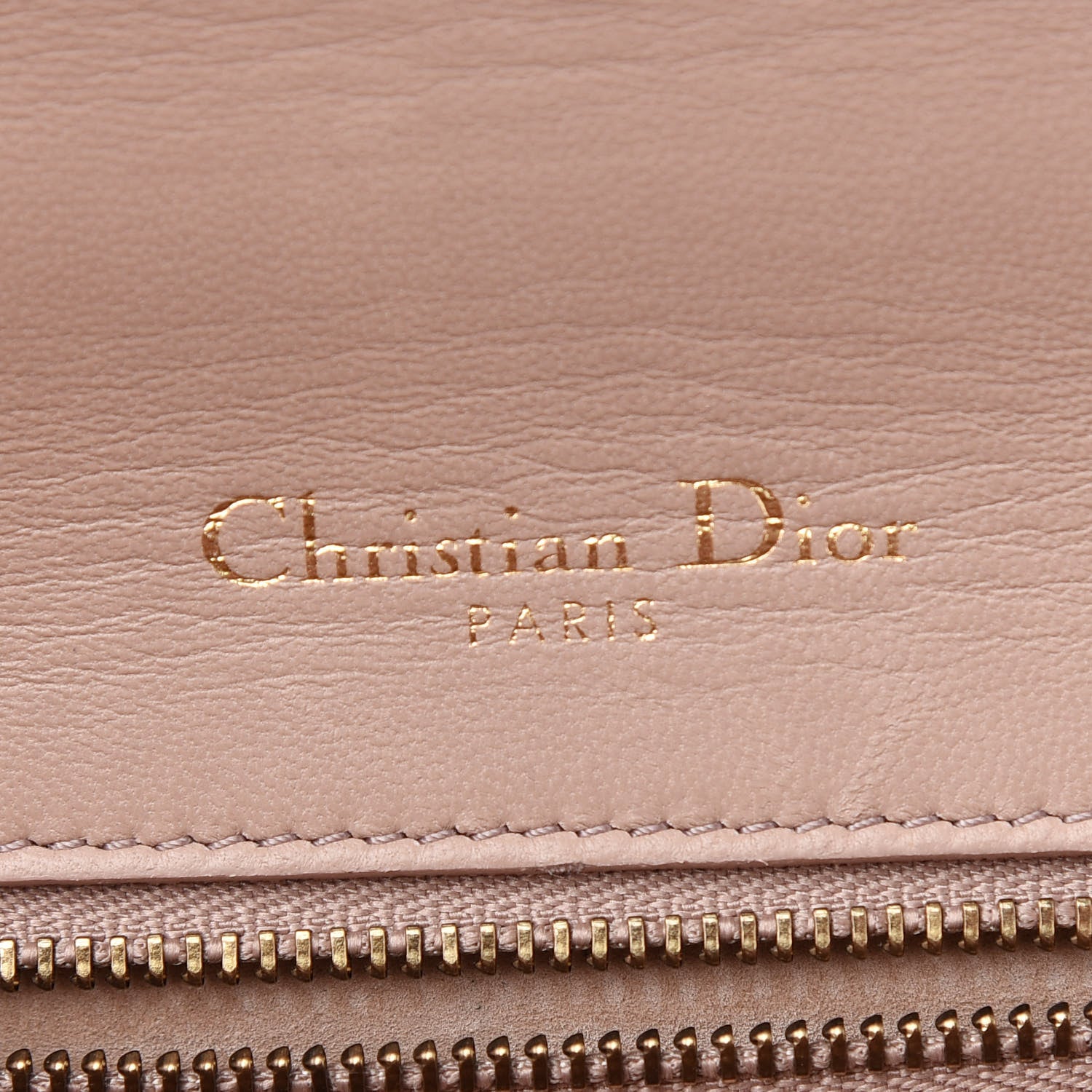 Christian Dior Lambskin Studded Medium Diorama Flap Bag Nude 7 of 9