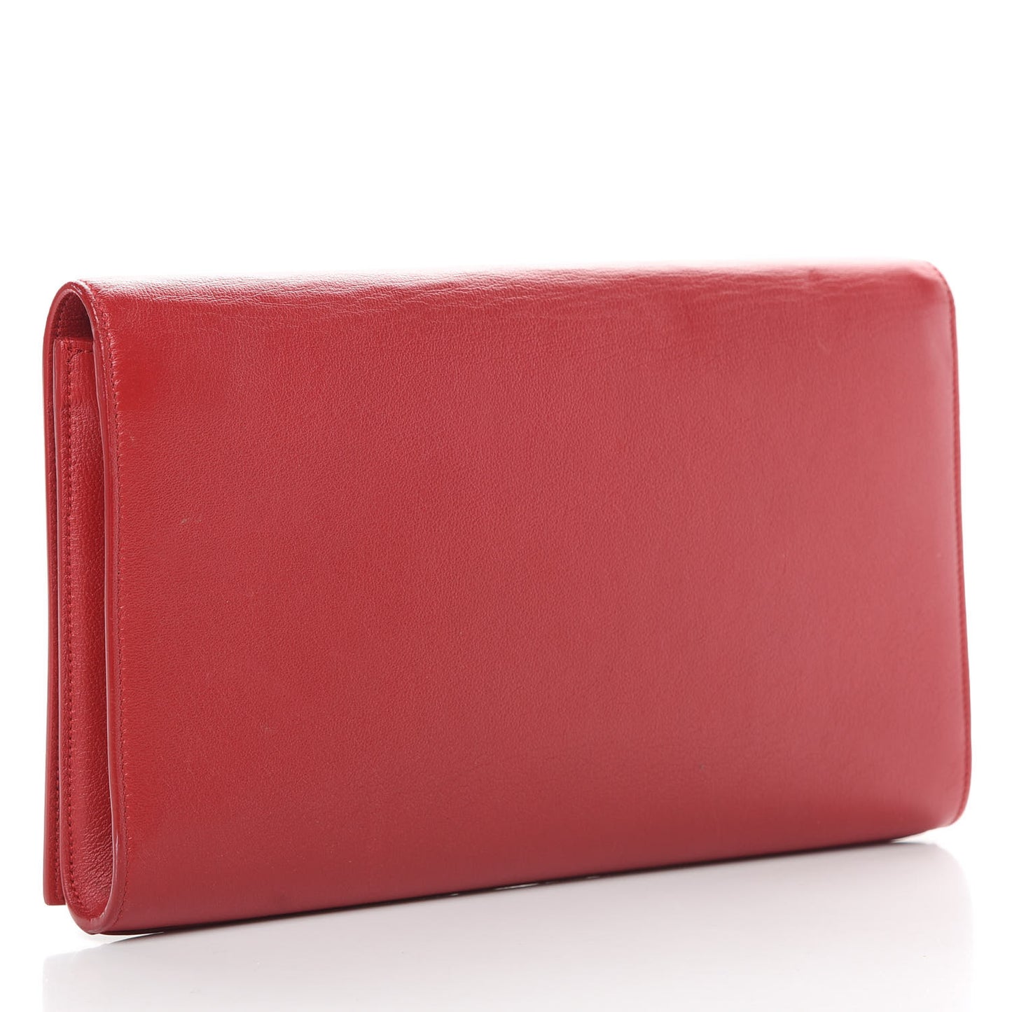 Calfskin Monogram Large Belle De Jour Clutch Red