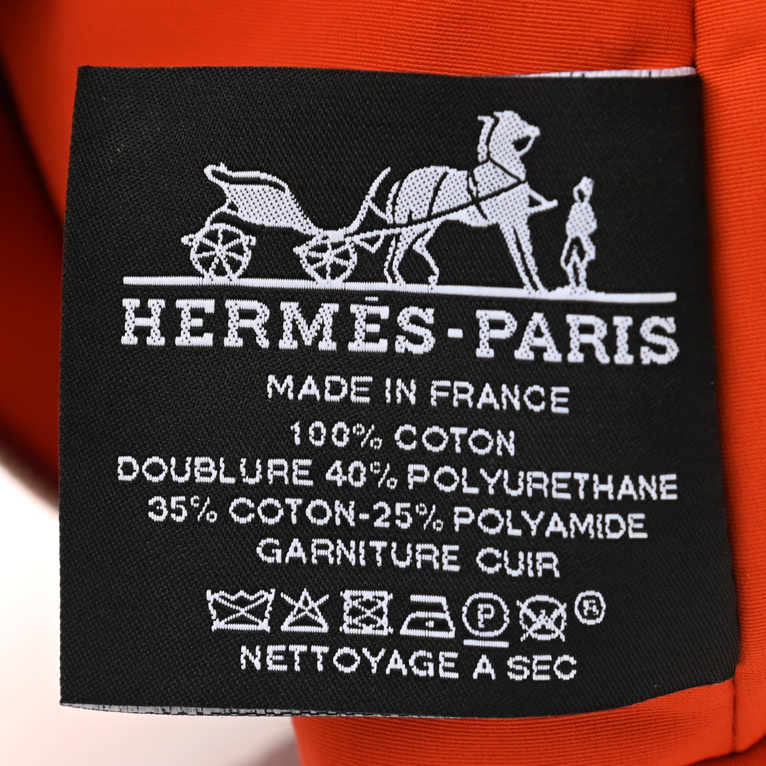 Hermes Cotton Canvas Mini Bolide Travel Cosmetic Pouch Feu 5 of 6