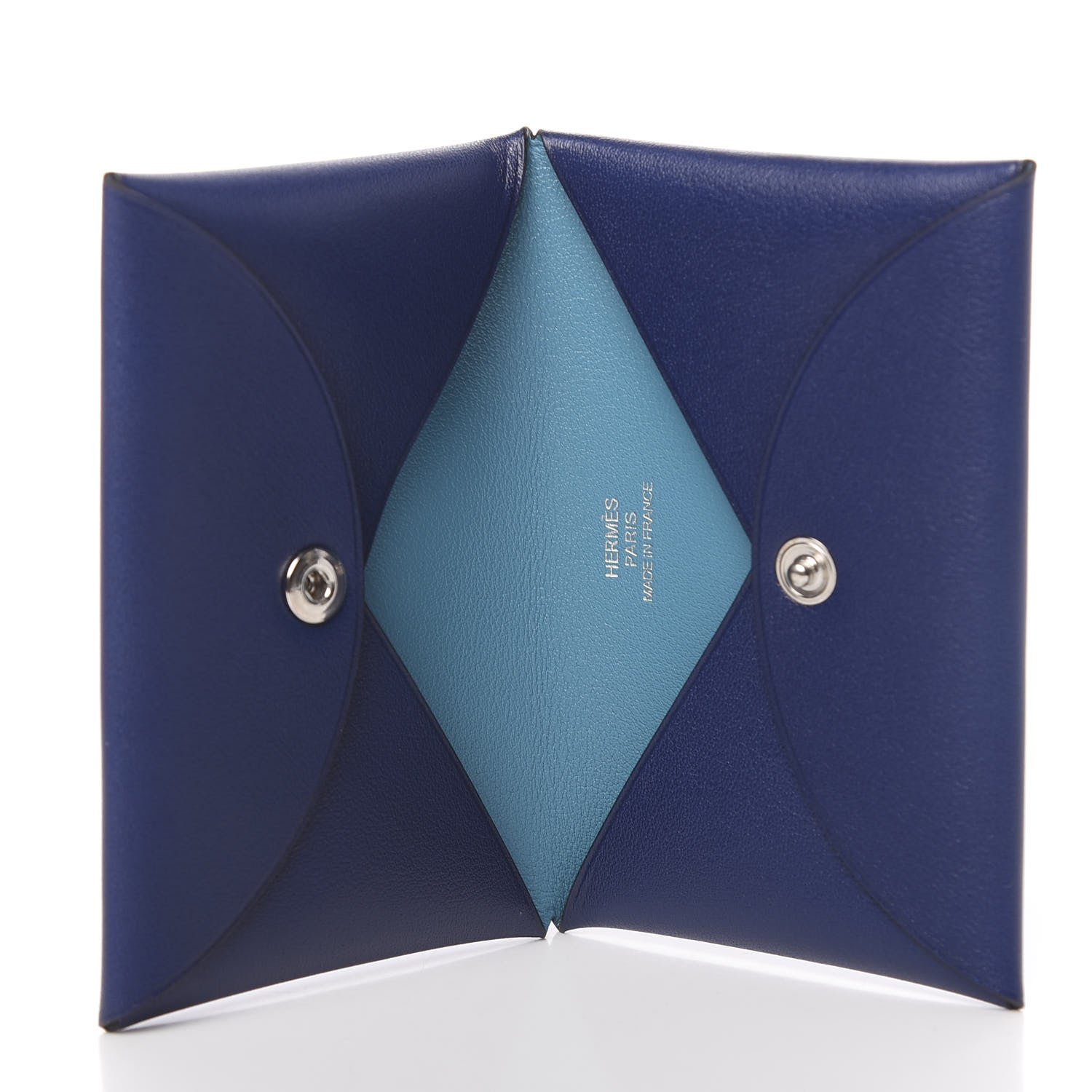 Hermes Swift Calvi Card Case Bleu Saphir 5 of 7