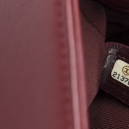 Chanel Calfskin Double Stitch Medium Boy Flap Burgundy 7 of 11
