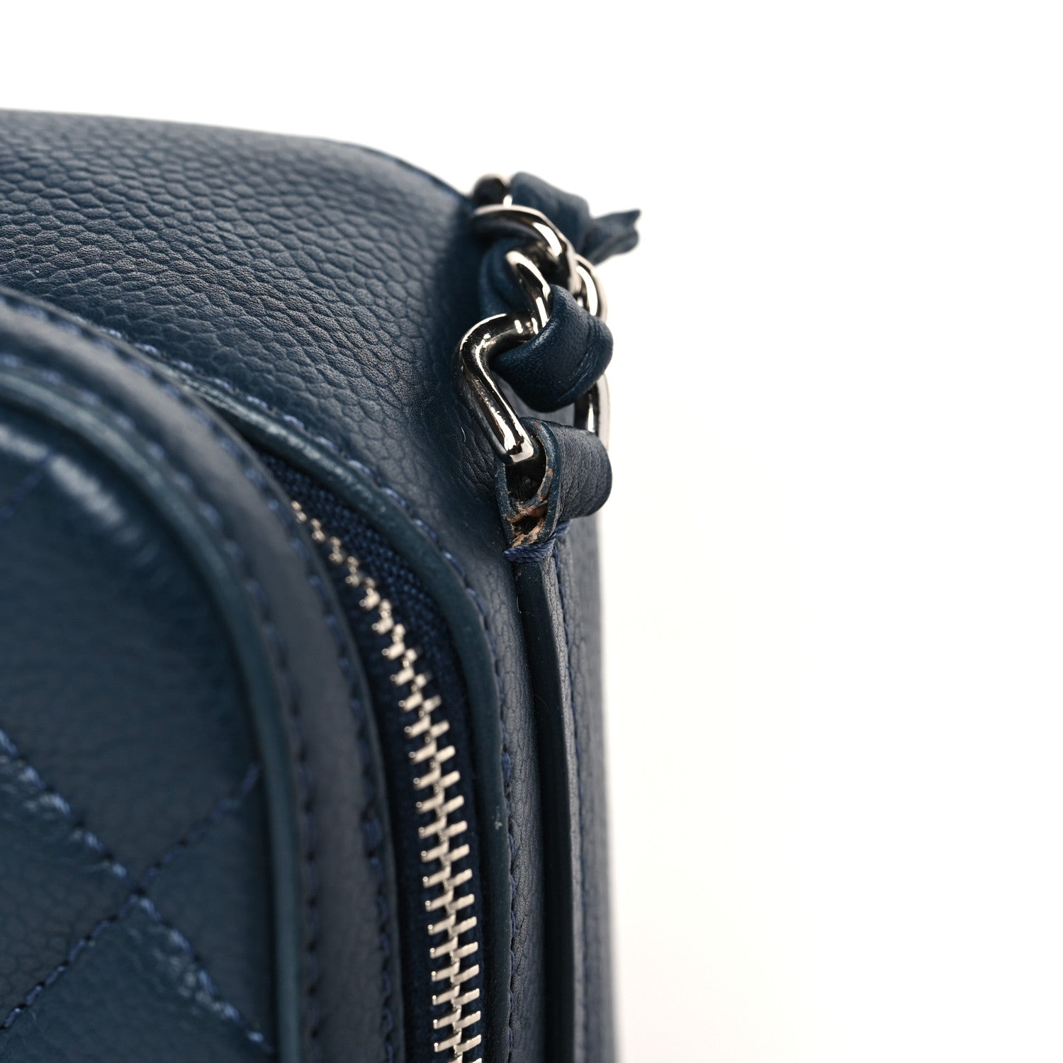 Chanel Caviar Mini Camera Case Bag Navy Blue 12 of 12