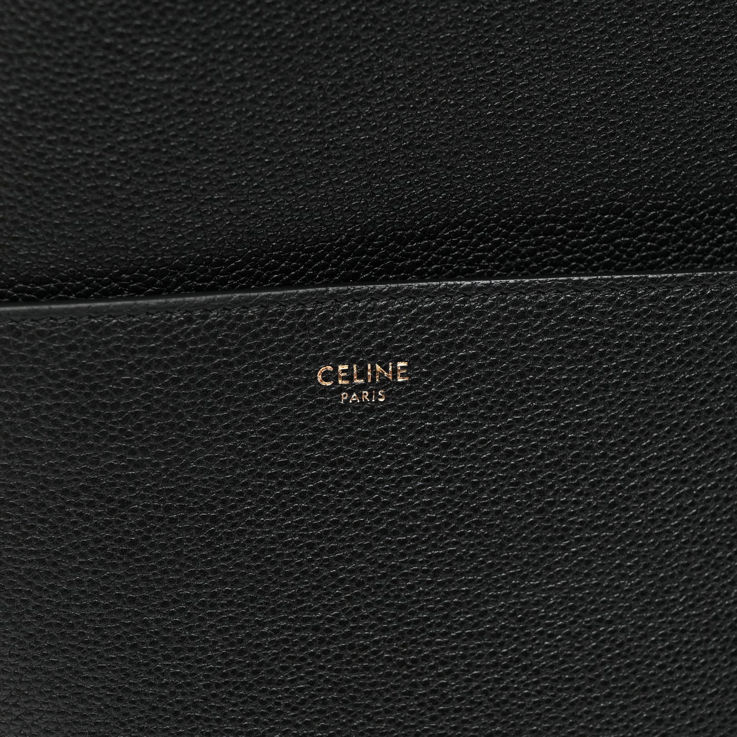 Soft Grained Calfskin Sangle Bucket Bag Black