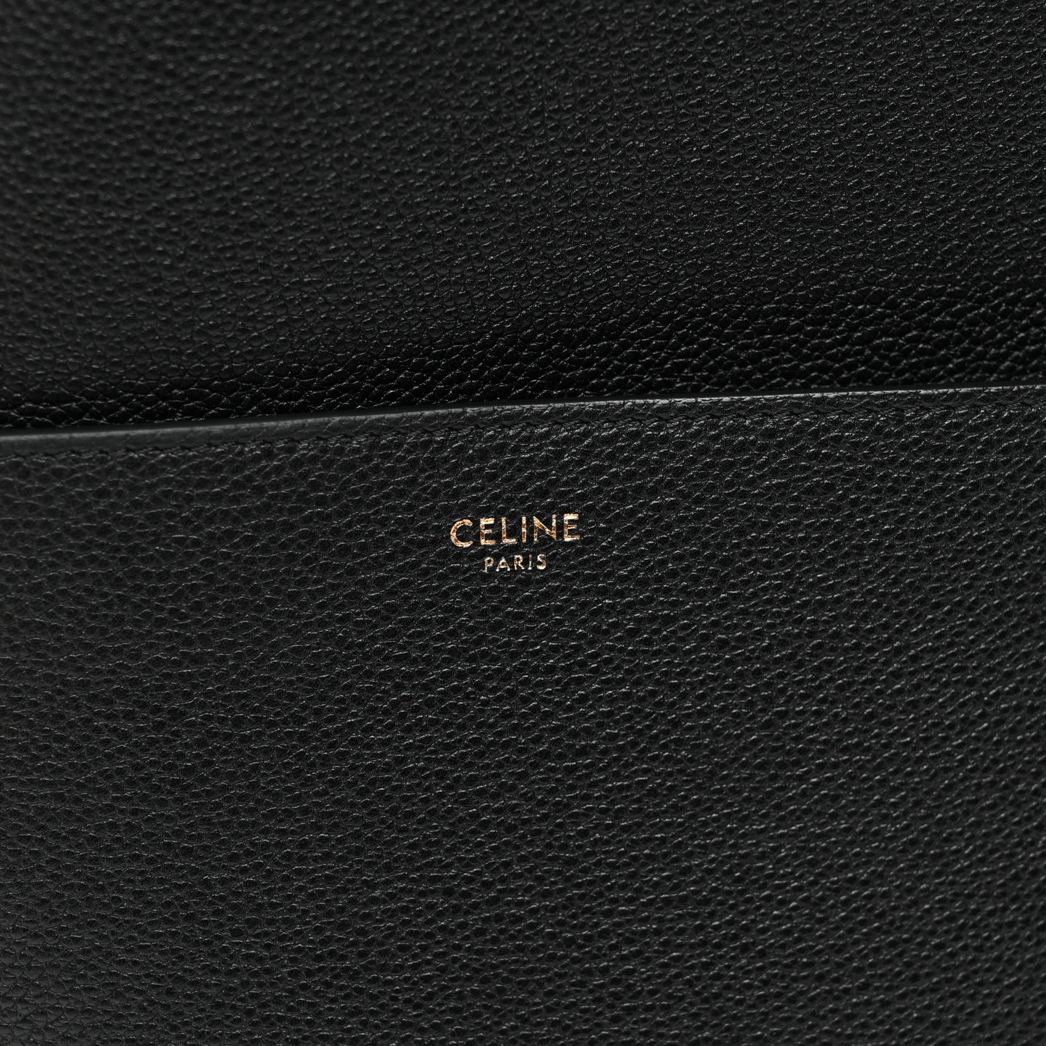 Celine Soft Grained Calfskin Sangle Bucket Bag Black 7 of 11