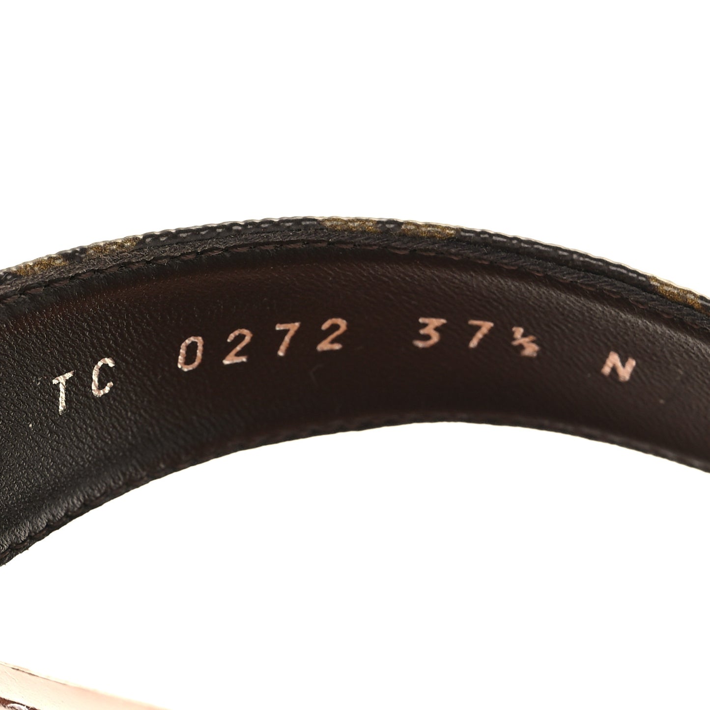 Monogram Sunny Flat Thong Sandals 37.5 Brown