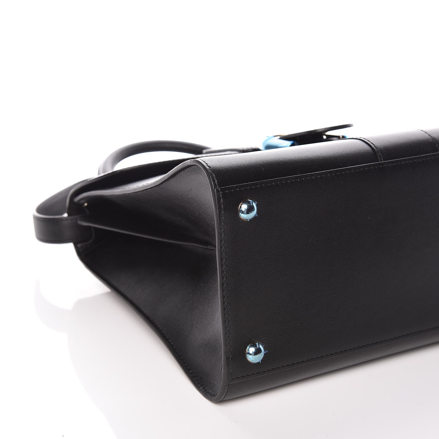 Delvaux Box Calfskin MM Brillant Satchel Black 9 of 10