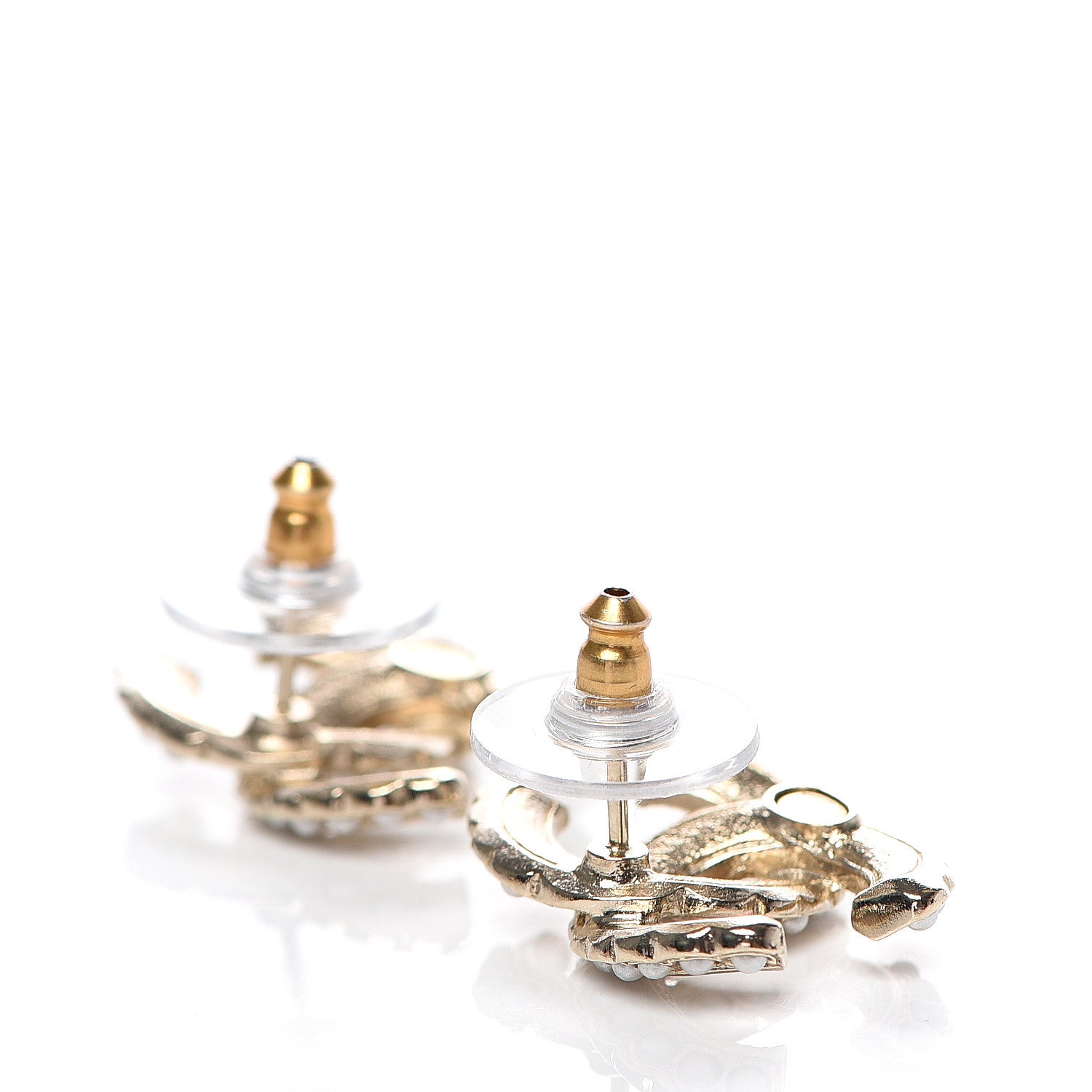 Chanel Pearl Queen of France CC Earrings Gold 3 of 5
