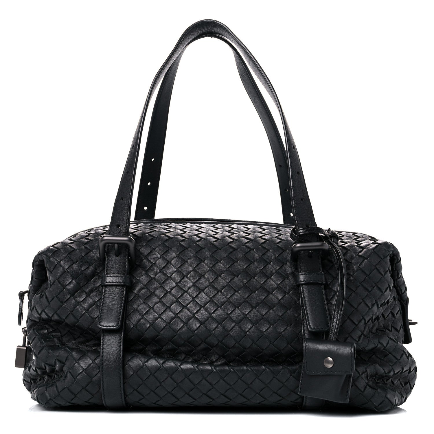 Bottega Veneta Nappa Intrecciato Montaigne Rings Satchel Black 1 of 21