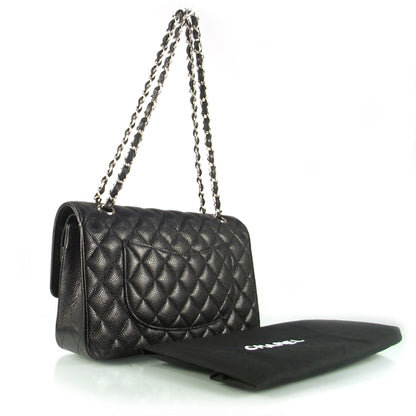 Chanel Caviar Quilted Medium Double Flap Black 3 of 9